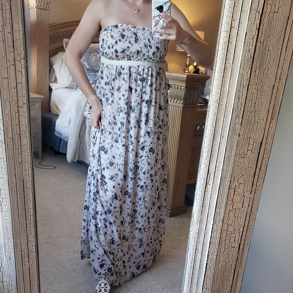 Forever 21 strapless maxi dress